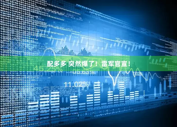 配多多 突然爆了！雷军官宣！